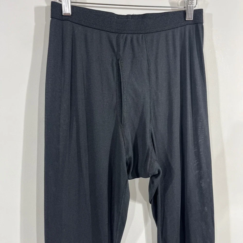 Patagonia Capilene Gorpcore Mens Large Black Base Layer Thermal Pants Outdoors